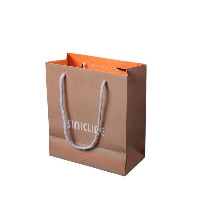 China Free Sample Recyclable Small Quantity Customized Colorful Gold Foil Paper Bag Plain Art Paper Bag With Ribbon Handle for sale