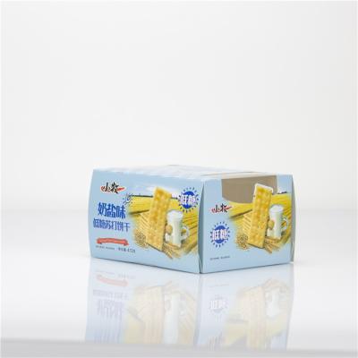 China Flat Recyclable Stock Paper Box Tuck End Packaging Box Blind Biodegradable Box With Window For Toys for sale