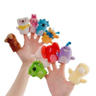 China Toy Animal Finger Puppet Mini Plush Finger Puppet Super Soft Short Finger Puppet Game For Kids Playing Toys for sale