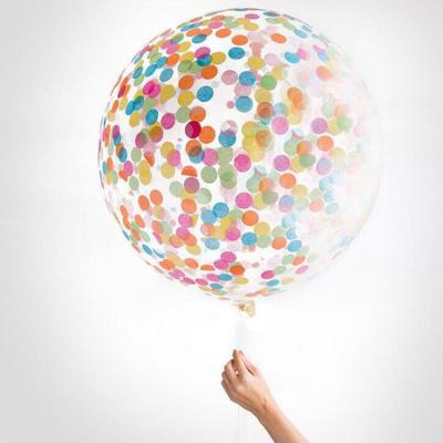 China 36 Inch Tall Party Latex Confetti Gift Toy Balloons Party Celebration Balloons Decorations for Birthday Wedding Graduation Party for sale