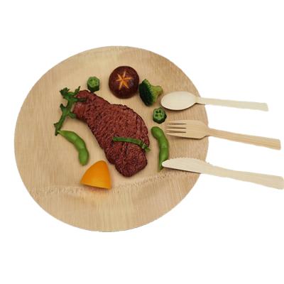 China Disposable Disposable Dish Best-selling Disposable Wooden Dish Recyclable Amazon Cloud Organic Bamboo Dish for sale