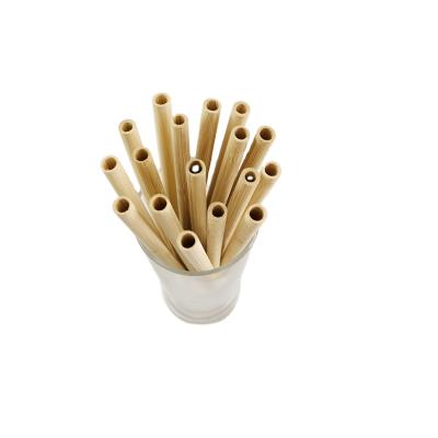 China Straw High Quality Sustainable Biodegradable Organic Bamboo Straw Bamboo Reusable Eco-Friendly for sale