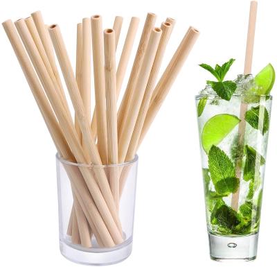 China Wholesale Modern Natural Organic Organic Bamboo Straw Biodegradable Compostable Bamboo Straw Disposable Bamboo Straw for sale