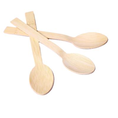 China 2021 Xinyin Environmental Protection Wooden Natural Bamboo Spoon Popular Products Eco-friendly Disposable Kitchen Honey Spoon Tea Spoon Gif for sale