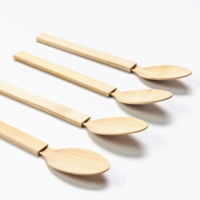 China Biodegradable Eco Friendly Edible Green Disposable Bamboo Disposable Eco Friendly Dessert Party Spoon Biodegradable Spoon for sale