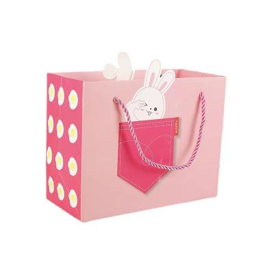 China Recycled Cute Rabbit Pattern Children's Materials Gift Bag for sale