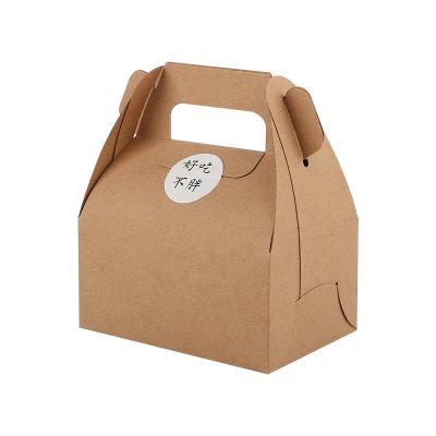 China Recyclable Paper Cake Cardboard Box With Handle for sale