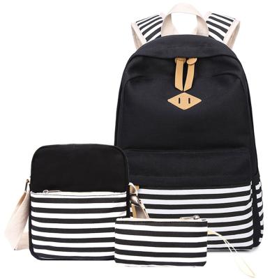 China Large Capacity Anti-theft Custom Women's Bags Ladies Bag Set And Small Sling Cosmetic Bag With Laptop Backpack for sale