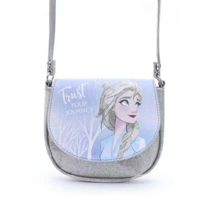 China Latest Hot Selling Silver Fasion Glitter Shoulder Bags For Kids Girls With Lovely Data Printing for sale