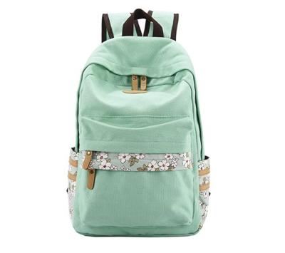 China Women Anti-theft Custom Casual Bags Fashion Printing Small Lightweight Ladies Backpack for sale