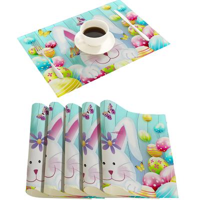 China Wholesale Stocked Cotton Polyester Dining Table Mat Heat Insulation Drink Coaster Cartoon Non-slip Place Mats Pad Decor Mat for sale