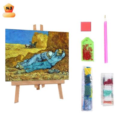 China Hot Sale 5D DIY Diamond Painting Numbering Kit Set Original Canvas Paintings Gifts Van Gogh Hot Europe Customized for sale