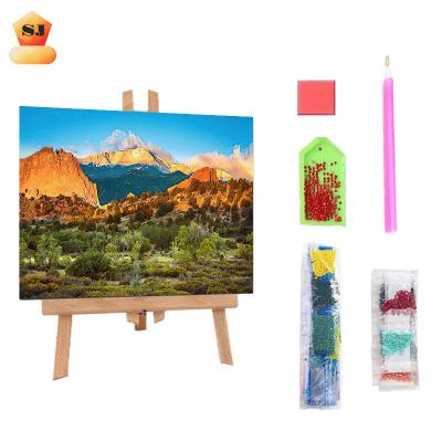 China Europe Hot Sale 5D DIY Diamond Painting Numbering Kit Set Landscape Painting Customized Canvas Original Gifts For Beginner for sale