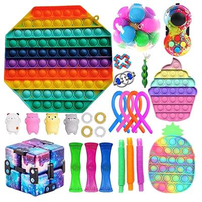 China Hot Selling Key Mini Press Animal Toy Finger Bubble Music Decompression Chain Toy for sale