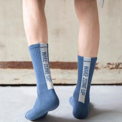 China Casual Socks Wholesale Custom Logo High Quality Colorful Cotton Men's Socks for sale