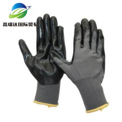 China Comfortable And Durable Cheap Price 13G Nylon Polyester Nitrile Gloves Safety Gloves Working Gloves for sale