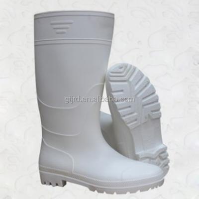 China Anti Static Anti Corrosion Oil Resistant Food Industry PVC Safety White Rain Boots Industrial Work Safety Shoes for sale