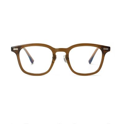 China Fashion cat eye glasses Retro Square Thickness Acetate Spectacle Eyeglasses Frames Acetate Optical Glasses Frames For Men For Women for sale