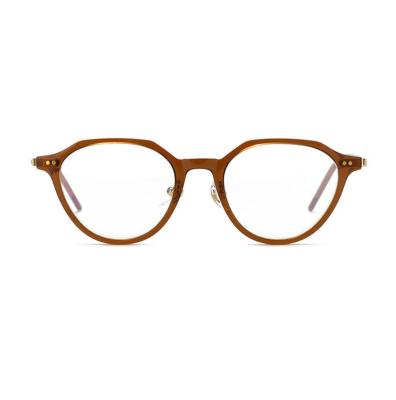 China Fashion cat eye glasses High Quality Retro Small Size round Tr90 Spectacle Frames Custom Logo Vintage Computer Glasses Eyeglasses for sale