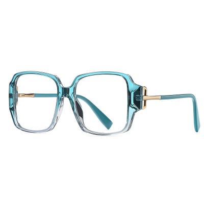 China Fashion cat eye glasses Transparent Anti Blue Light Block Glasses Eyewear Oversized Square Custom Logo Optical Frames Eyeglasses for sale