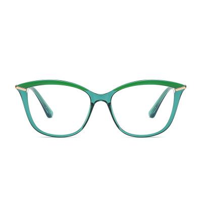 China Fashion cat eye glasses 2023 Fashion Frames For Eye Glasses for women Blocking Glasses Blue Light Glare Blocking Optical Eyewear Custom Logo for sale