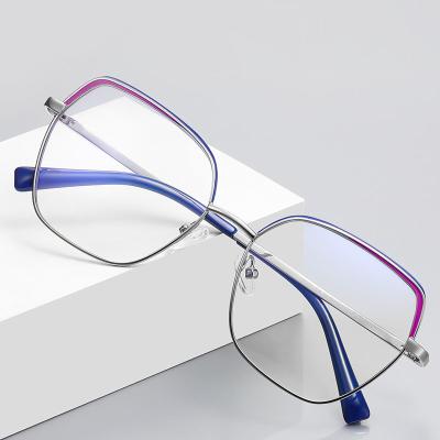 China Fashion anti blue light glasses Fashion Metal Spectacles Optical Frames Wholesalers Computer Vintage Anti Blue Light Glasses monturas de gafas for sale