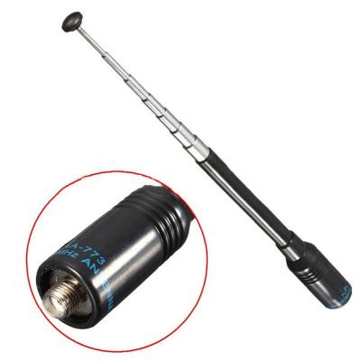 China Handheld Radio Antenna Telescopic Antenna NA773 Male / Female /BNC High Gain UV Dual Band Antenna For Walkie Talkie for sale