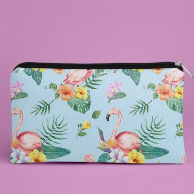 China Glass Tote Flower Recycled Travel Sunglasses Pouch Canvas Makeup Bag With Zipper Beauty Cosmetics Make Up Bag for sale