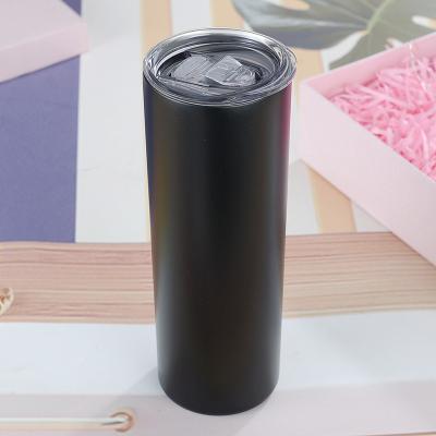 China Wholesale Custom Logo Business 20oz 30oz Insulated Wall Coffee Mugs Stainless Steel Black Lean Double Tumbler for sale