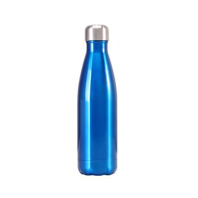 China Creative Customized 350ml 500ml PORTABLE Double Walled Keep Water Flasks Stainless Steel Cola Hot Cold Hot Water Bottle for sale