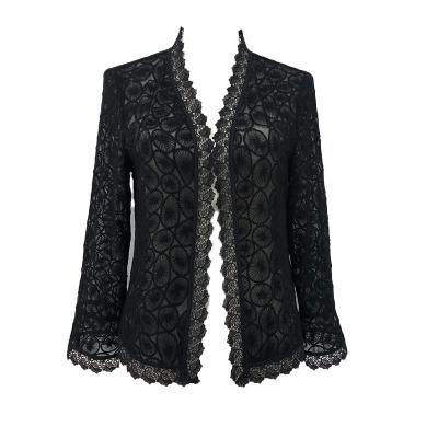 China Luxury Chiffon Anti-pilling Anti-pilling Silk Black Ladies Lace Up Blouse For Clothes Women for sale