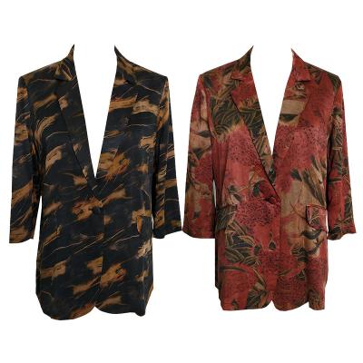 China Terno Anzug Unique Anti-Wrinkle Women's Clothing Silk Suits For Office Dress for sale