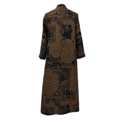 China Chinese Style Copy Anti-wrinkle Anti-wrinkle Plus Size Silk Coats Free Size Long Jackets For Women for sale