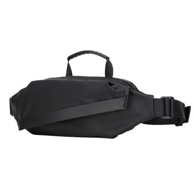 China Lightweight Water Proof Fashion Streetwear Sports Travel Outdoor Leisure Waist Bag Bum Pocket Pussy Pack Black Gray Men for sale