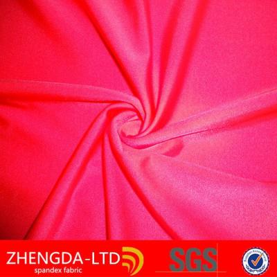 China Plain knit warp160gsm shiny fabric spandex nylon swimsuit fabric for swimwear beach wear for sale