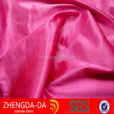 China stretch shinny stretch satin fabric/polyester spandex satin fabric/elastic satin fabric for sale