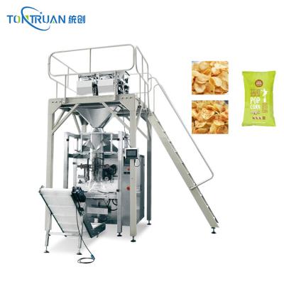 China High Quality Food Snack Bag Packing Small Potato Chips Packaging Machine With Nitrogen for sale