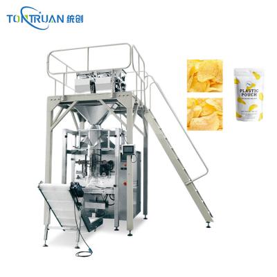 China 2022 Food New Product Potato Chips Packaging Machine Horizontal Waffle Fries Packaging Machine for sale