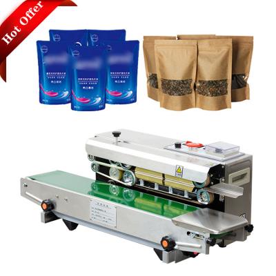 China Food Custom High End Plastic Film Bags Continuous Ink Roll Sealing Machine for sale