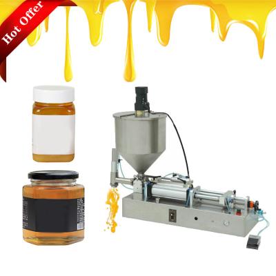 China Semi Automatic Ice Cream Water Beverage Honey Juice Sauce Tomato Sauce Liquid Filling Machine for sale