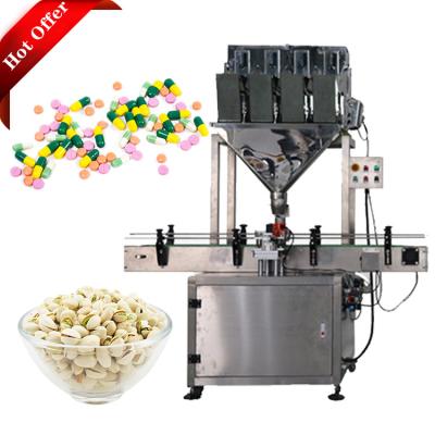 China 4 Heads Food Granule Filling Machine Automatic Linear Granule Sugar Rice Coffee Bean Nuts Weighing Filling Machine for sale