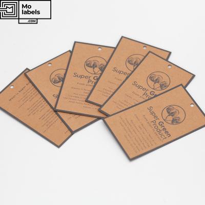 China Recyled Reusing High Quality Eco-Friendly Custom Luxury Wrapping Paper Hang Tag Label Hang Tags for Clothing for sale