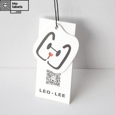 China Other Custom Design Clothing Swing Hang Tags With Cord String Paper Hang Tag for sale