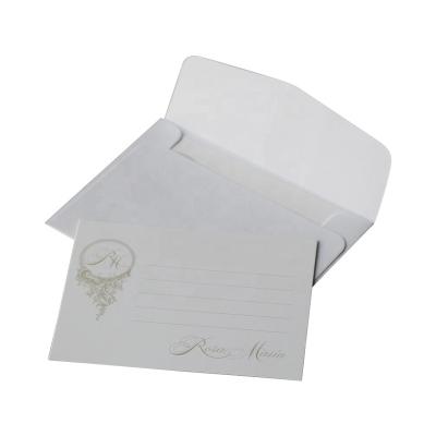 China High Quality 220g China Paper Blank Envelope Without Logo Custom Pantone Gray Printing Blank Thank You Mother's Day Gift Voucher for sale