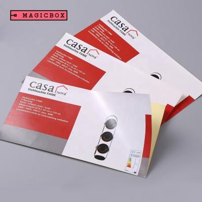 China Waterproof Low Price Custom Logo And Chrome Content Self Adhesive Paper Full Color CMYK Big Sheet Printing Sticker Labels For Product for sale