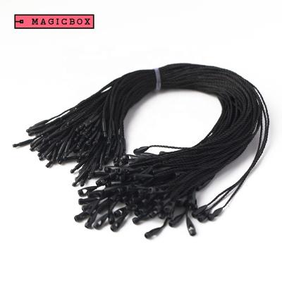 China Viable Mixed Color Wholesale 100P Per Pack Style 1mm 20cm Standard Length Single Thin Black Cotton Label Seal String Clamp for sale