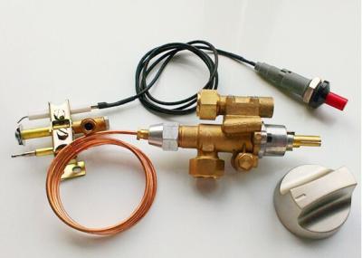 中国 熱電対のガスの安全弁、Piezo/電池が付いている真鍮のガスのグリルの安全弁 販売のため