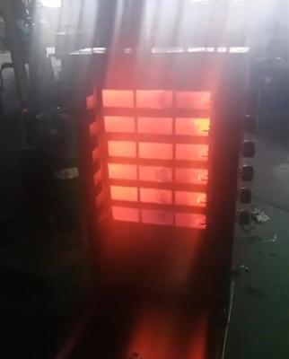 China Custom Shawarma Kebab Machine SUS304 , LPG / NG 6 Burners BBQ Doner Kebab Equipment for sale