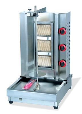 China Kitchen BBQ Shawarma Kebab Machine 530 * 630 * 800 MM LPG Gas 13 Kw for sale