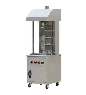 China 15 Kw Stainless Steel Commercial Doner Kebab Cooking Equipment With Rolling Wheels for sale